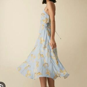 Reiss Alli Floral Strappy Midi Dress V-neck